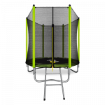 Батут ARLAND 6FT с внешней страховочной сеткой и лестницей (Light green)